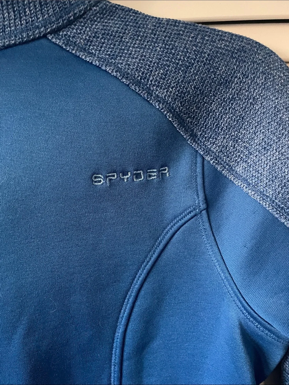 Spyder kids Two-Tone Blue Performance Full-Zip Jacket
